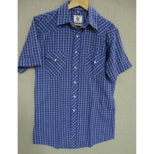 Corral West Ranchwear Plaid Western Shirt Size Medium Pearl Snaps